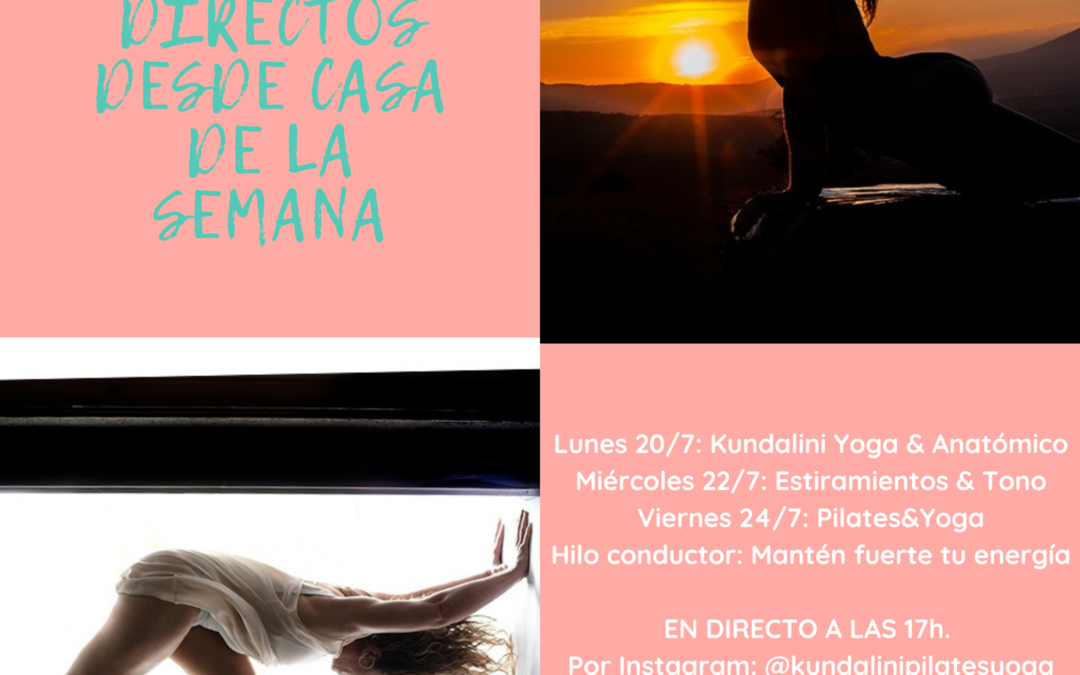 Parrilla de Directos de la Semana (del 20 al 24 de julio)